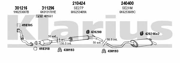 Klarius 790040E Exhaust system 790040E