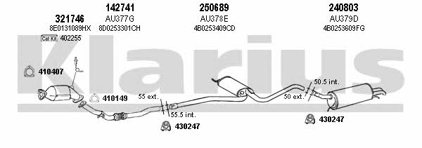 Klarius 940549E Exhaust system 940549E