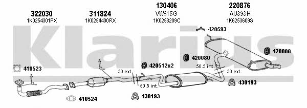 Klarius 940577E Exhaust system 940577E