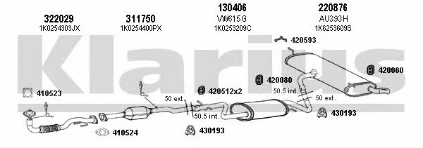 Klarius 940579E Exhaust system 940579E