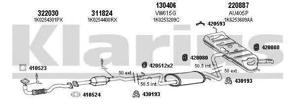 Klarius 940631E Exhaust system 940631E