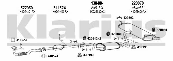 Klarius 940632E Exhaust system 940632E