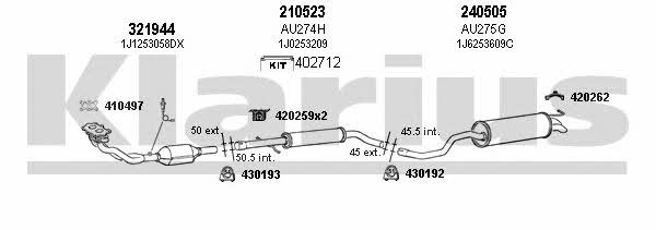 Klarius 940642E Exhaust system 940642E