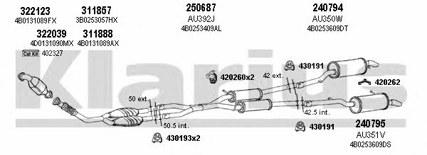 Klarius 940653E Exhaust system 940653E