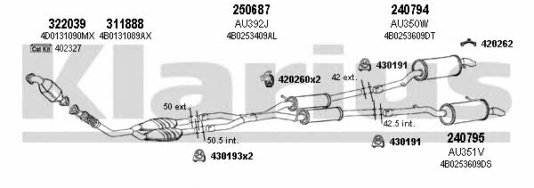 Klarius 940654E Exhaust system 940654E