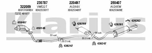  940667E Exhaust system 940667E