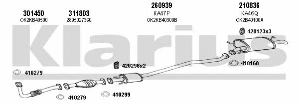 Klarius 500023E Exhaust system 500023E