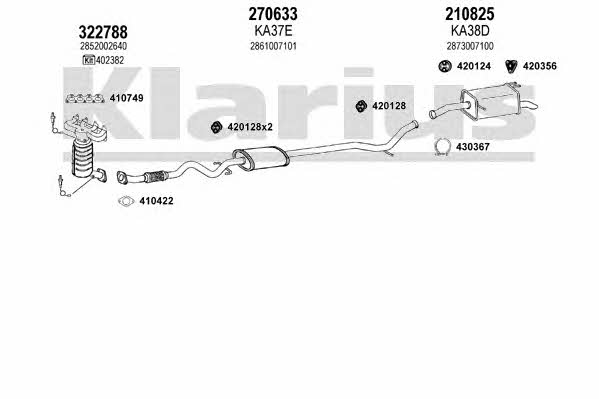  500042E Exhaust system 500042E