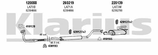 Klarius 510029E Exhaust system 510029E