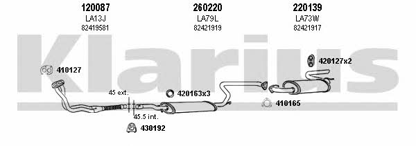 Klarius 510032E Exhaust system 510032E