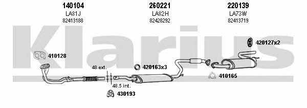 Klarius 510034E Exhaust system 510034E