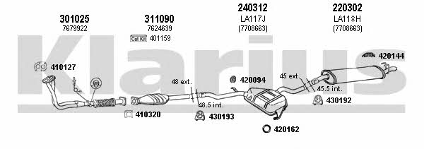 Klarius 510043E Exhaust system 510043E