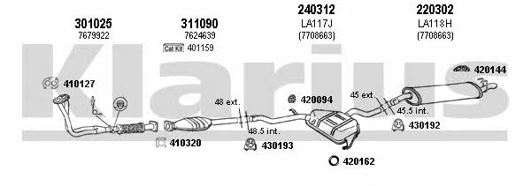  510043E Exhaust system 510043E