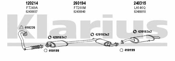 Klarius 510078E Exhaust system 510078E