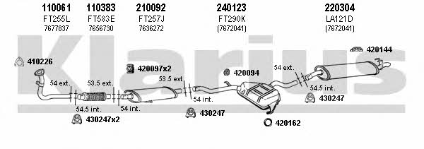  510129E Exhaust system 510129E