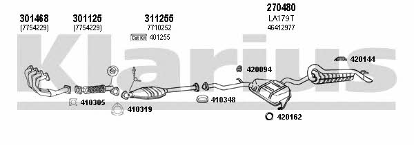 Klarius 510140E Exhaust system 510140E