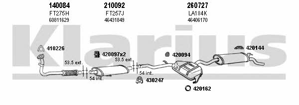  510142E Exhaust system 510142E