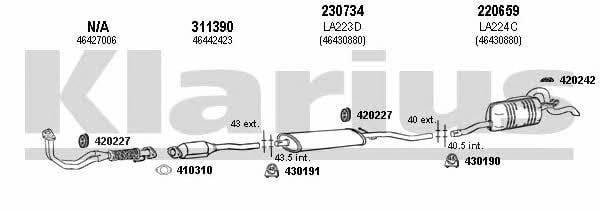 Klarius 510222E Exhaust system 510222E