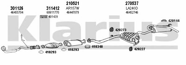 Klarius 510230E Exhaust system 510230E