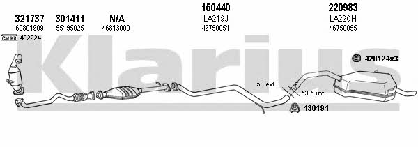 Klarius 510243E Exhaust system 510243E