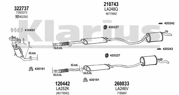 Klarius 510247E Exhaust system 510247E