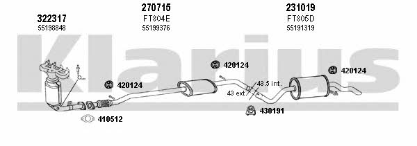  510251E Exhaust system 510251E