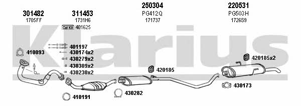 Klarius 630737E Exhaust system 630737E