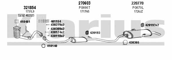 Klarius 630764E Exhaust system 630764E