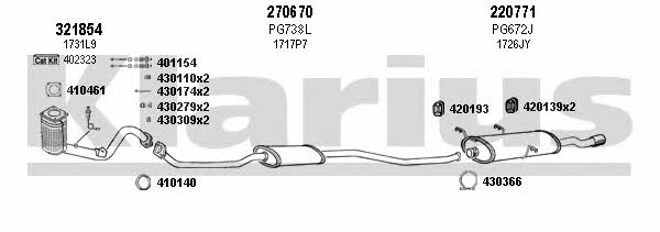  630767E Exhaust system 630767E