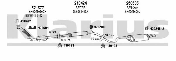 Klarius 790120E Exhaust system 790120E