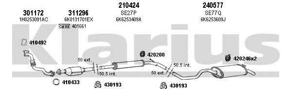 Klarius 790145E Exhaust system 790145E
