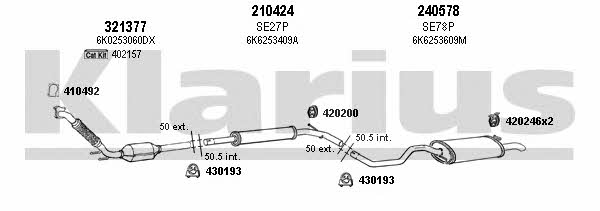 Klarius 790146E Exhaust system 790146E