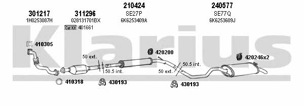 Klarius 790169E Exhaust system 790169E