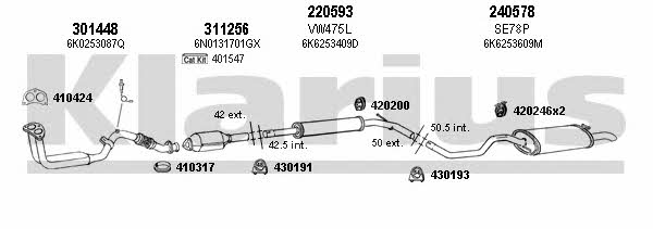  790172E Exhaust system 790172E