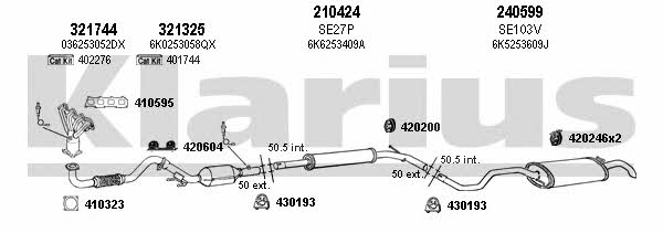 Klarius 790219E Exhaust system 790219E