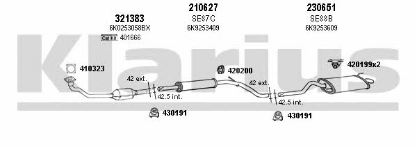 Klarius 790243E Exhaust system 790243E