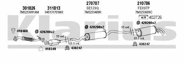  790297E Exhaust system 790297E