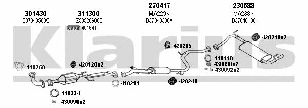 Klarius 570146E Exhaust system 570146E