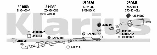 Klarius 570151E Exhaust system 570151E