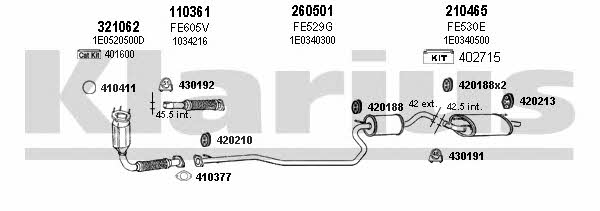  570160E Exhaust system 570160E