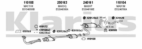 Klarius 570188E Exhaust system 570188E