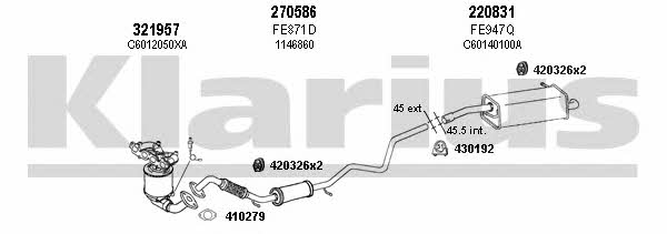  570224E Exhaust system 570224E