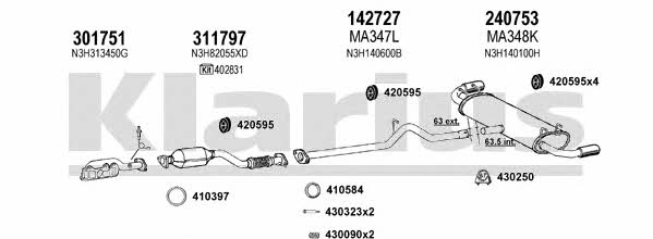  570228E Exhaust system 570228E