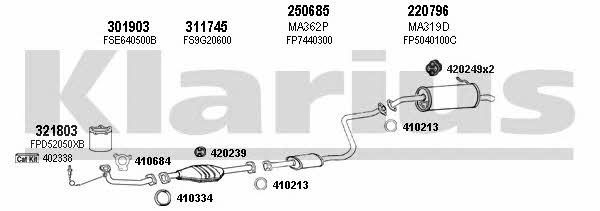  570249E Exhaust system 570249E