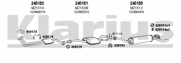 Klarius 600004E Exhaust system 600004E