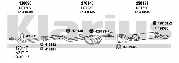  600071E Exhaust system 600071E