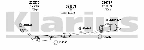 Klarius 630849E Exhaust system 630849E