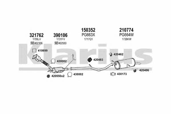  630969E Exhaust system 630969E