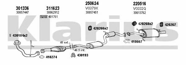 Klarius 960302E Exhaust system 960302E