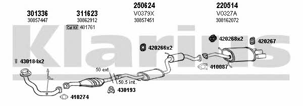 Klarius 960307E Exhaust system 960307E